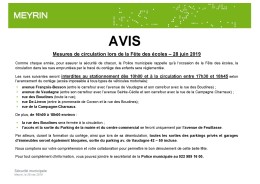 Mesures de circulation