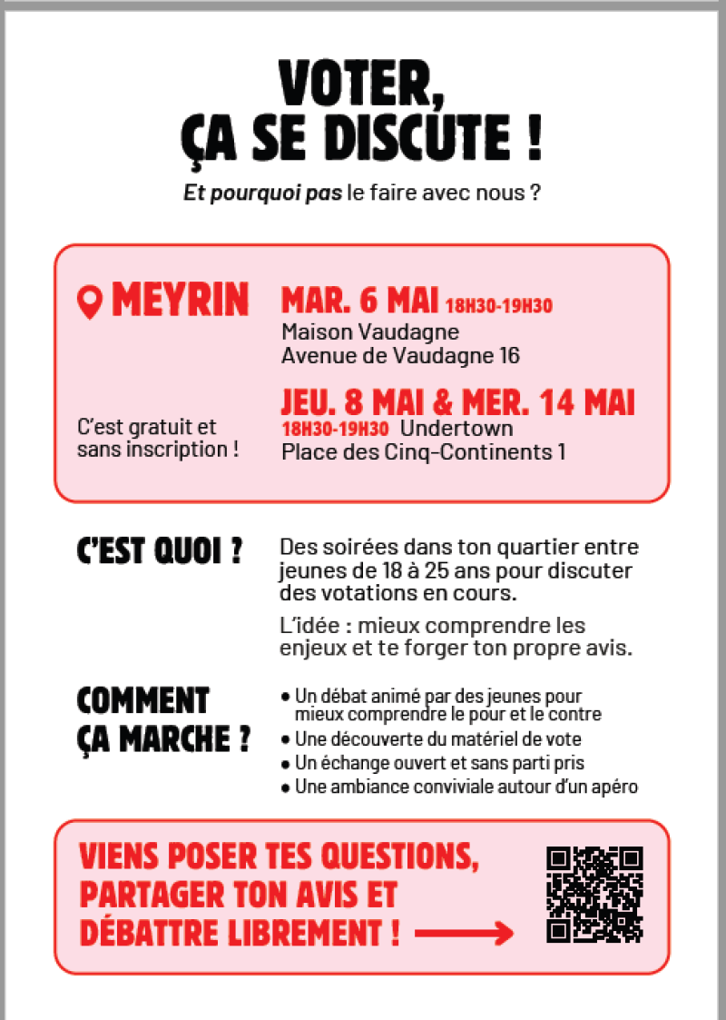 Soirées de discussion à Meyrin