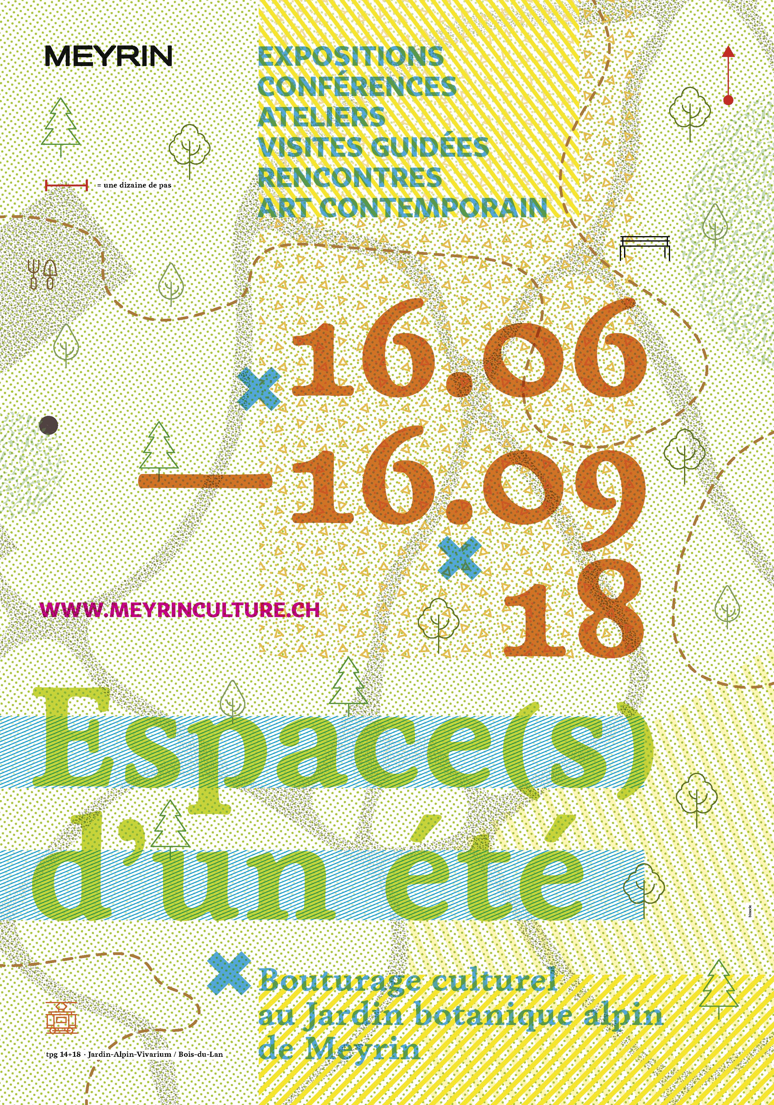 affiche espace d'un été jardin alpin 2018