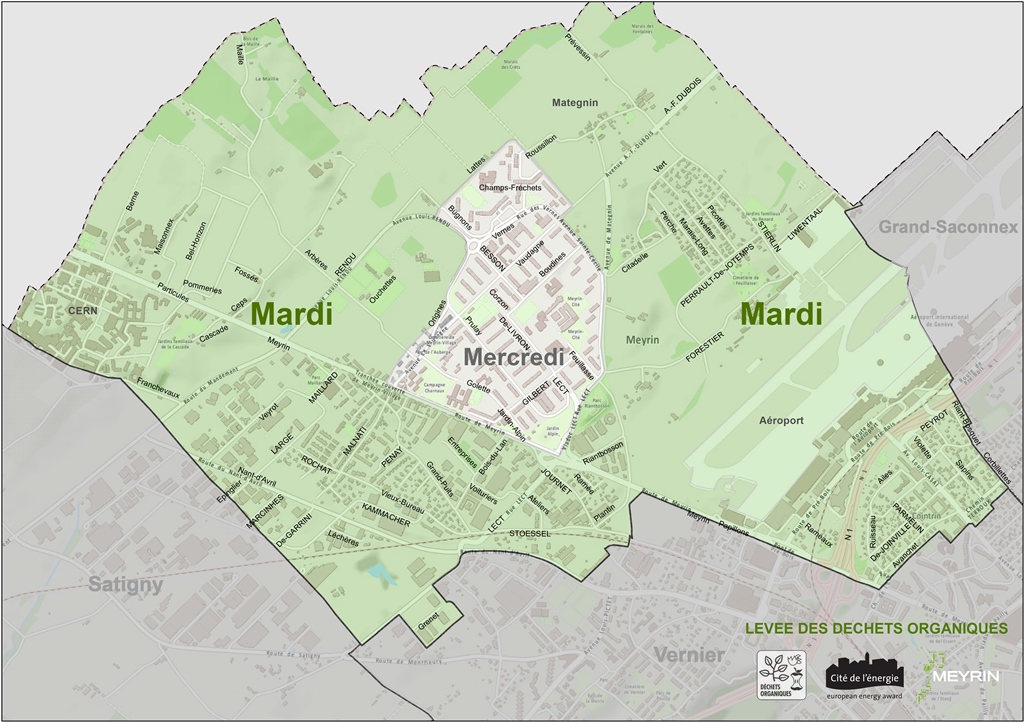 Carte levée des déchets organiques