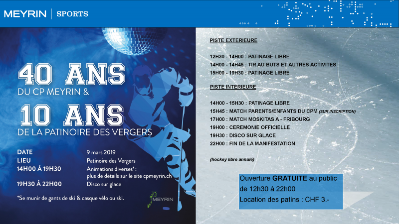 40 ans CPM et 10 ans patinoire