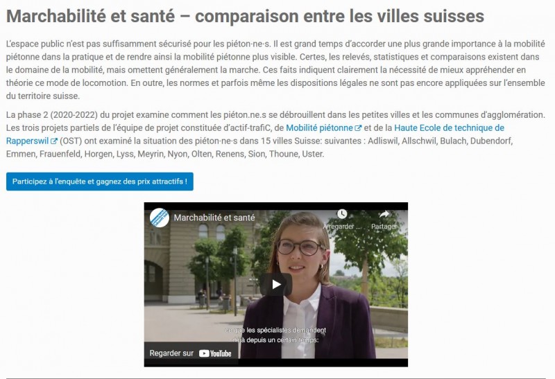 Marchabilité et Santé