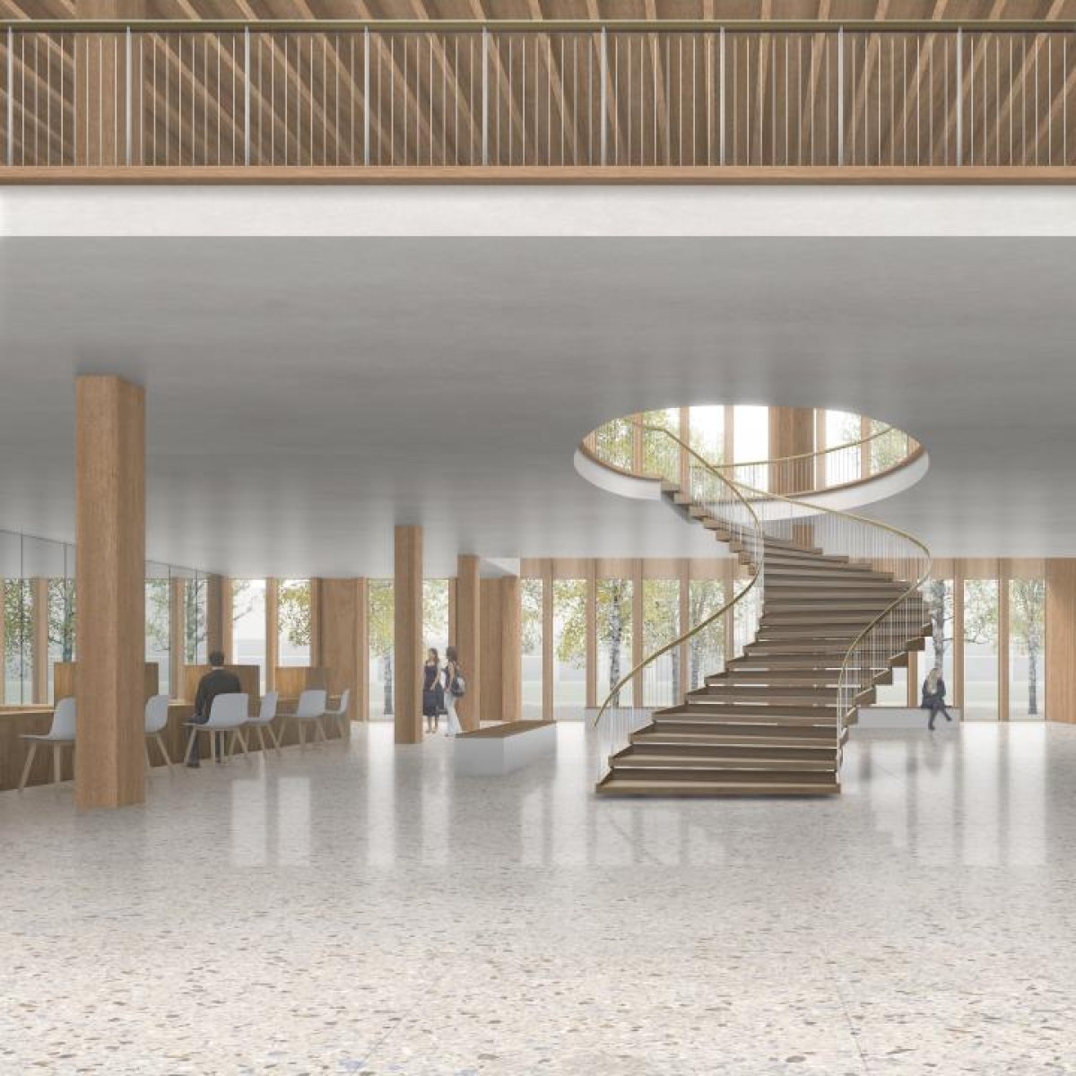 La nouvelle Mairie hall d'entrée