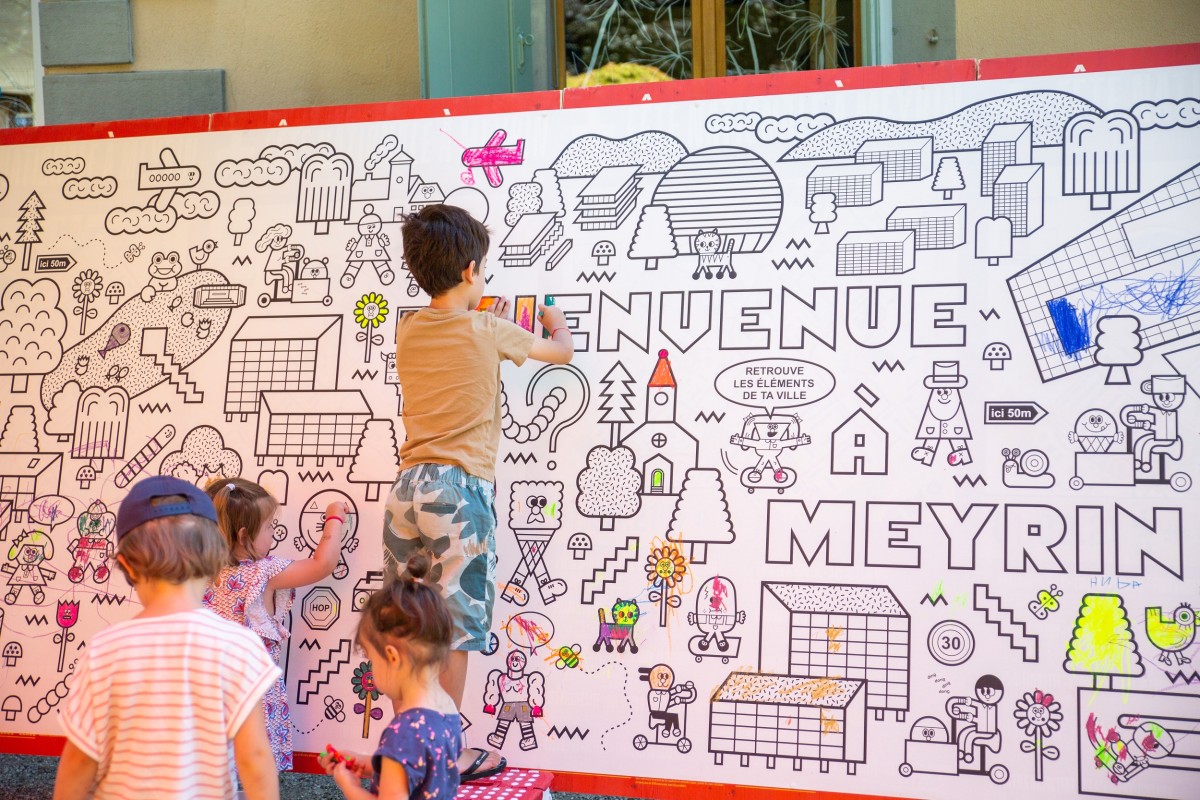 Fresque à colorier (c)Daisy Kim Tieu