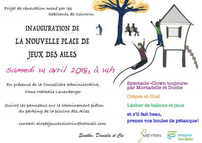 Nouvelle place de jeux des Ailes nouvelle place de jeux